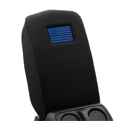 Distinction Applied Embroidered Center Console Armrest Cover "American Flag"