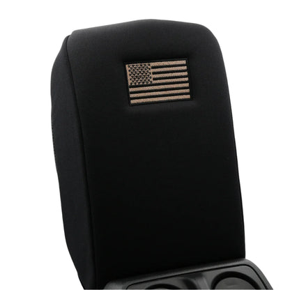Distinction Applied Embroidered Center Console Armrest Cover "American Flag"