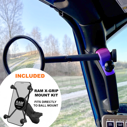 A-PILLAR SIDE MIRRORS FOR 2018 - 2023 JEEP WRANGLER JL & GLADIATOR - CMM OFFROAD