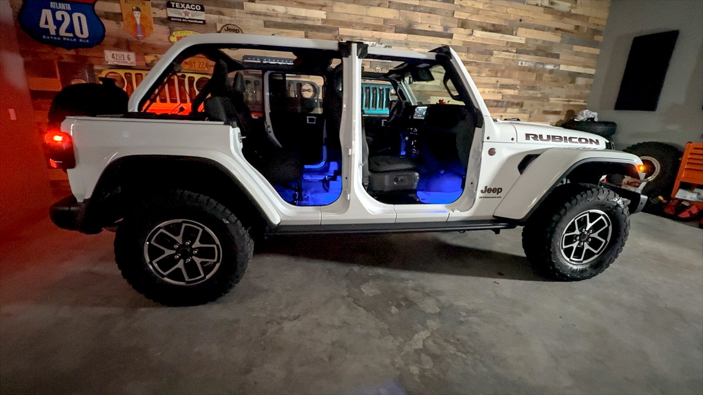Dirt Road Cred Products LLC Full Jeep Interior Lighting Kit for Jeep Wrangler and Gladiator