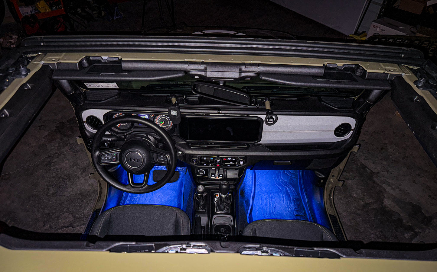 Dirt Road Cred Products LLC Front Jeep Wrangler & Gladiator High Power Floor Light Kit