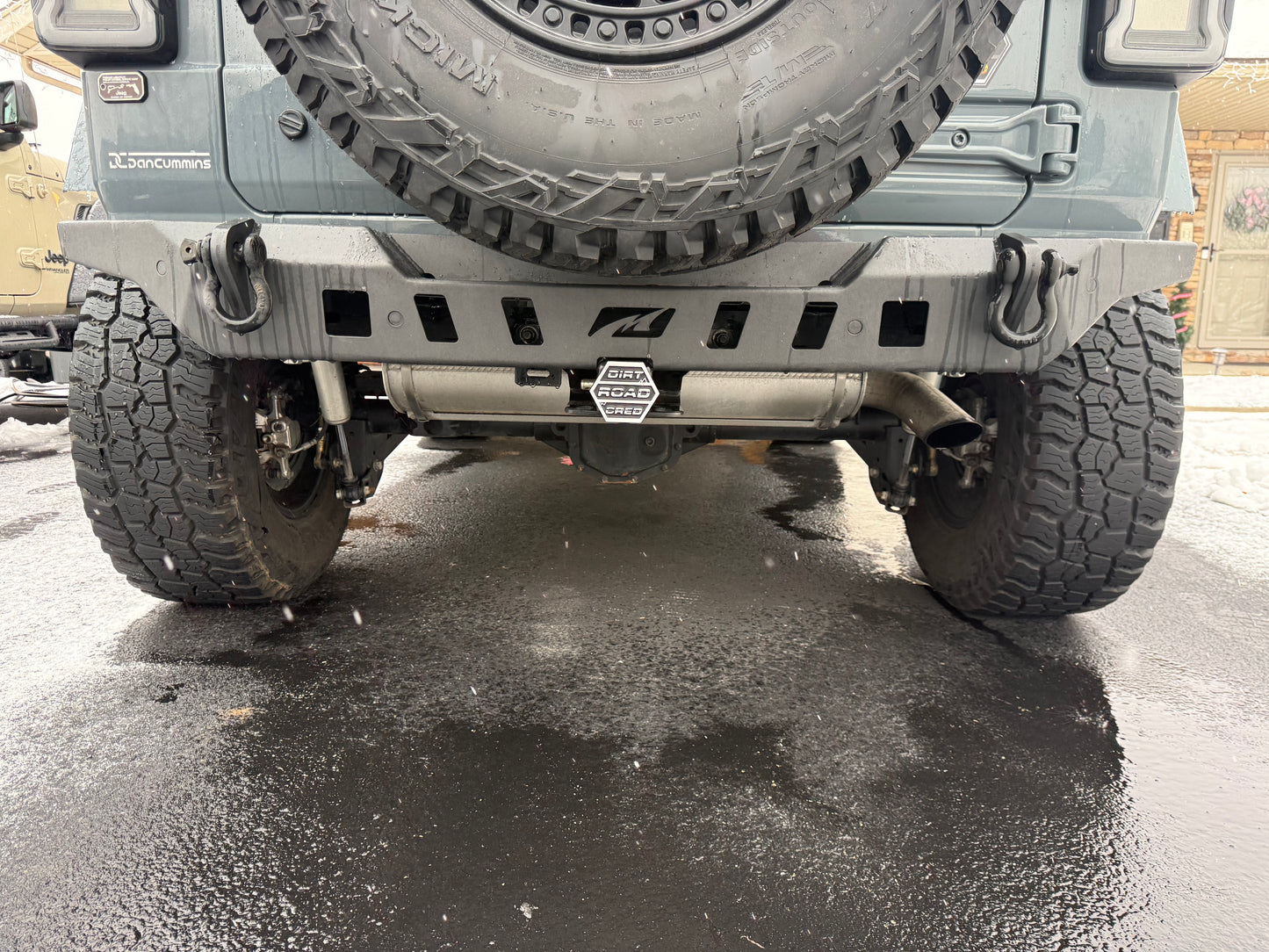 Dirt Road Cred Logo Cast Aluminum Hitch Cover - MADE IN THE USA