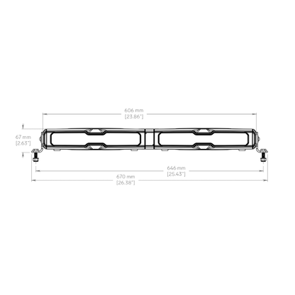 TYRI 24"  Hyperion Series Light Bar