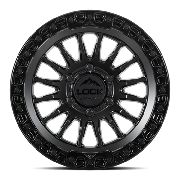 GRIT- MATTE BLACK W GLOSS BLACK RING