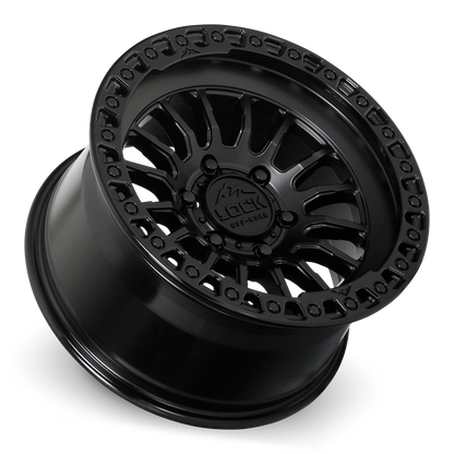 GRIT- MATTE BLACK W GLOSS BLACK RING