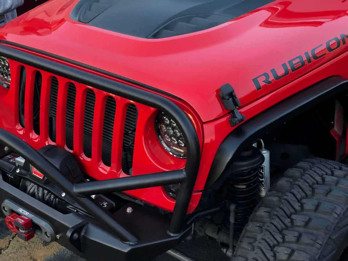 Crusher Front Fender 2" Flare for Jeep JK / JKU - Aluminum