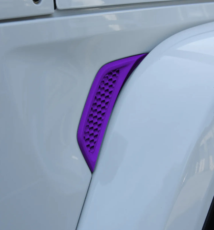 Distinction Applied Jeep Wrangler JL and Jeep Gladiator JT Fender Vents SINGLE COLOR