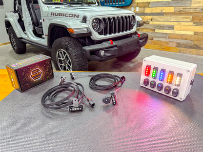 Dirt Road Cred Products LLC 4-Door Jeep Interior Lighting Kit for Jeep Wrangler and Gladiator
