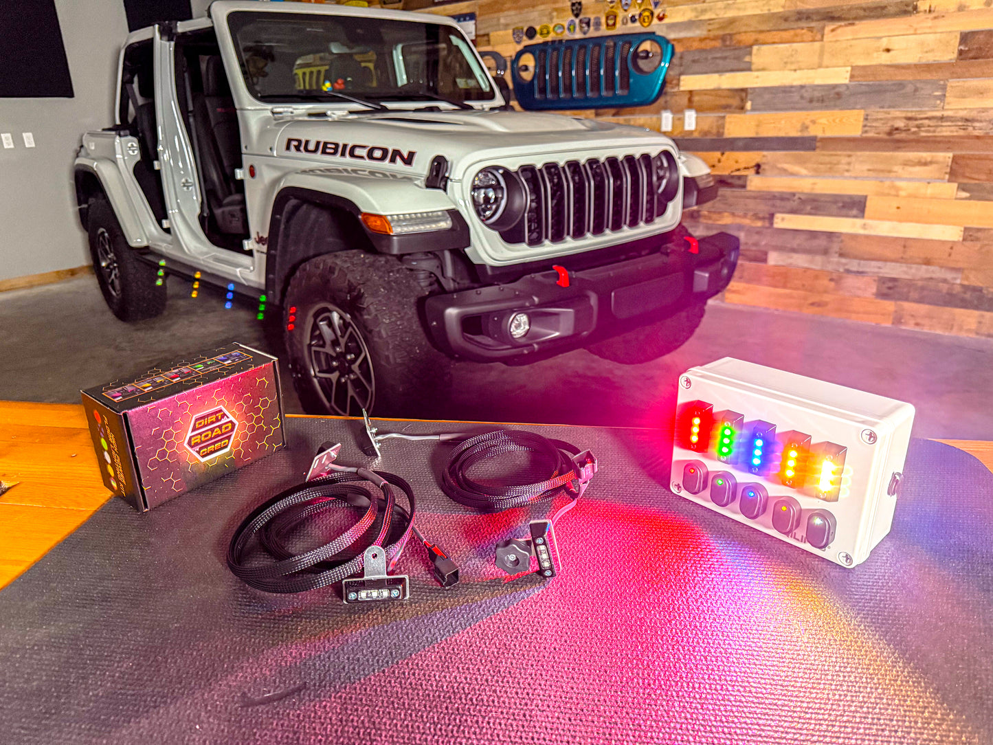 Dirt Road Cred Products LLC Full Jeep Interior Lighting Kit for Jeep Wrangler and Gladiator