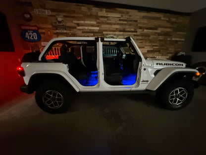 Dirt Road Cred Products LLC 4-Door Jeep Interior Lighting Kit for Jeep Wrangler and Gladiator
