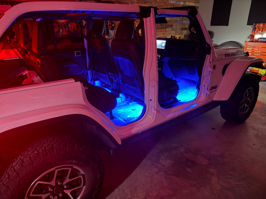 Dirt Road Cred Products LLC 4-Door Jeep Interior Lighting Kit for Jeep Wrangler and Gladiator