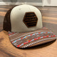 Dirt Road Cred Trucker Hat Brown / Native Pattern