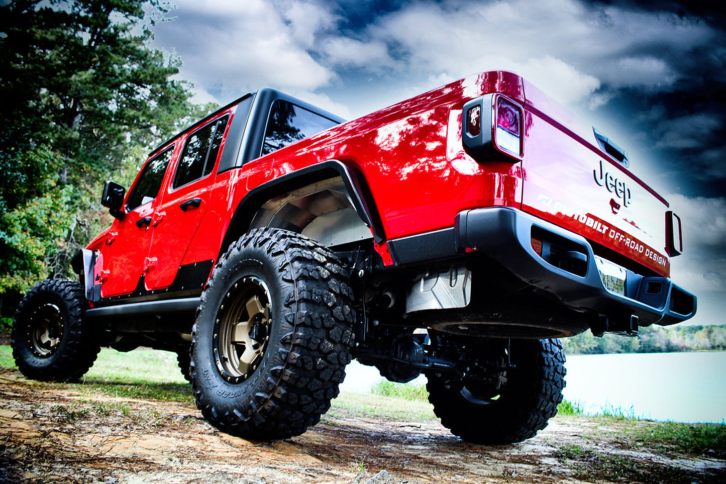 Crusher Rear Fender Flares for Jeep JT Gladiator - Aluminum