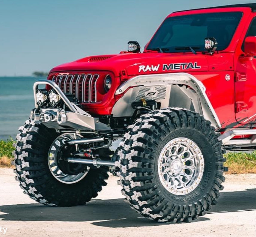 Hatchet High Line Front Fender 2" Flare for Jeep JL/JU/JT - Aluminum