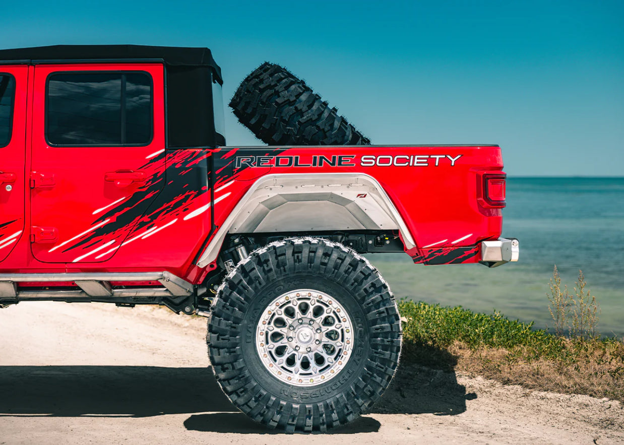 Hatchet High Line Rear Fenders for Jeep JT Gladiator - Aluminum
