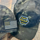 Dirt Road Cred Tactical Cap / Embroidered Logo and USA Flag