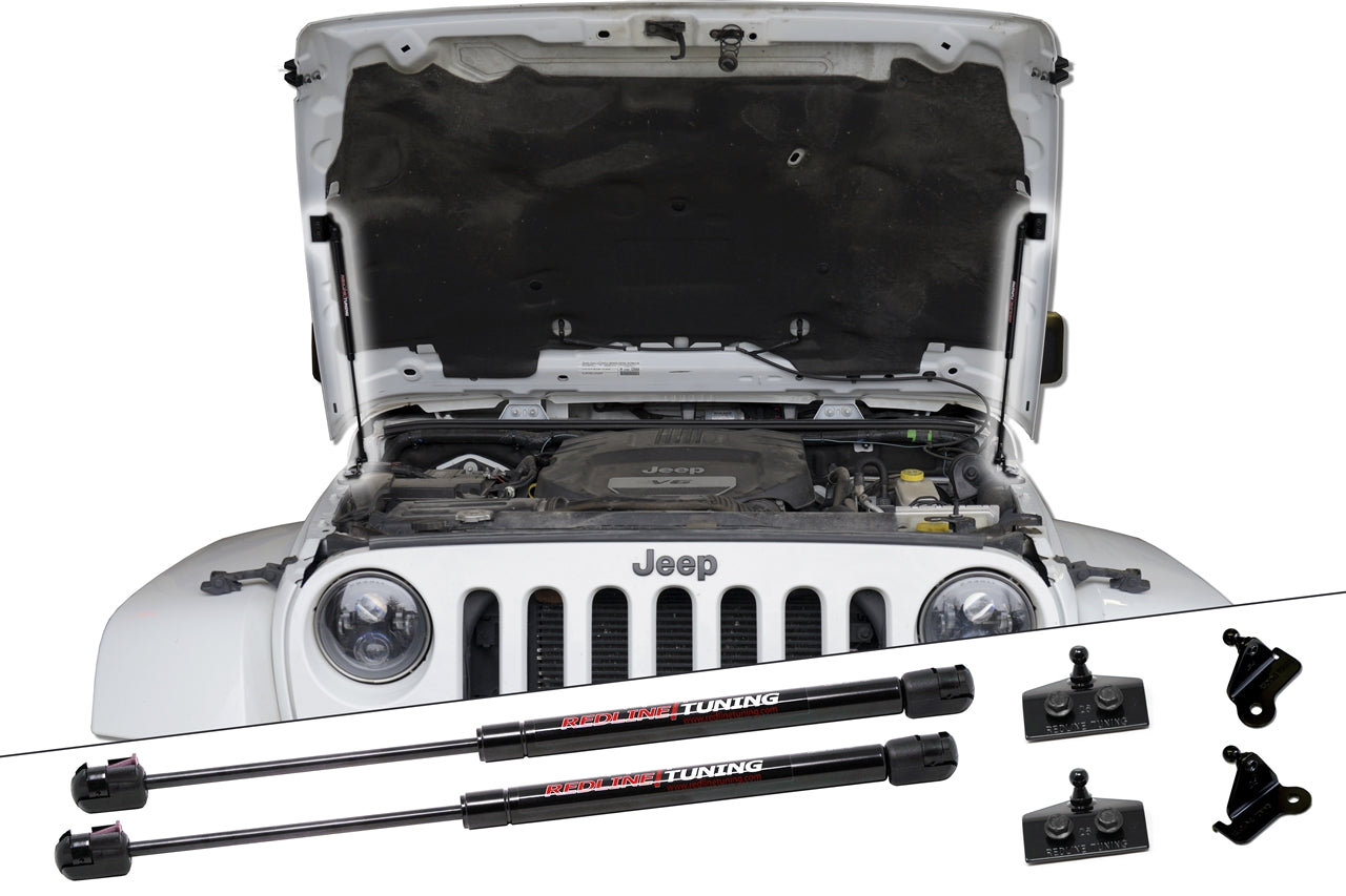Redline Tuning QuickLIFT PLUS Hood Struts for 2007-2018 Jeep JK Wrangler