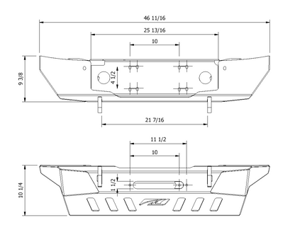 Crusher Front Bumper for Jeep JK / JKU