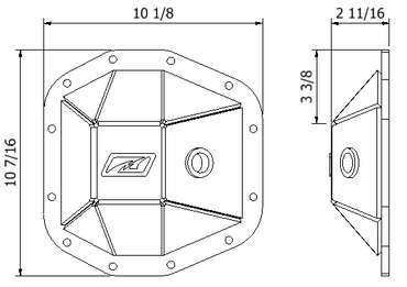 Rubicon Rear Diff Cover M220 for Jeep JL & JT