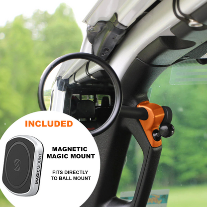 A-PILLAR SIDE MIRRORS FOR 2018 - 2023 JEEP WRANGLER JL & GLADIATOR - CMM OFFROAD