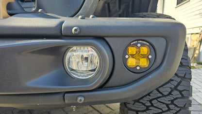 NocTurtle OEM Steel Bumper Light Add-On for Wrangler and Gladiator