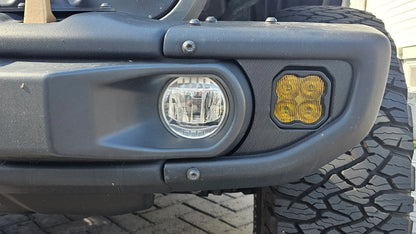 NocTurtle OEM Steel Bumper Light Add-On for Wrangler and Gladiator