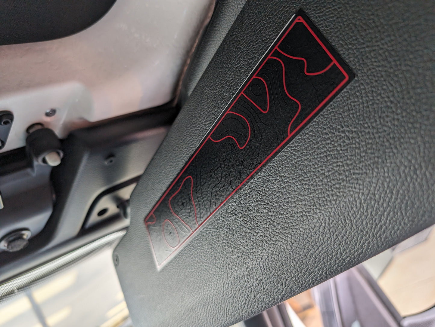 Printed Topographical Warning Label Decal Set-Pair- fits Wrangler JL & Jeep Gladiator JT 2024