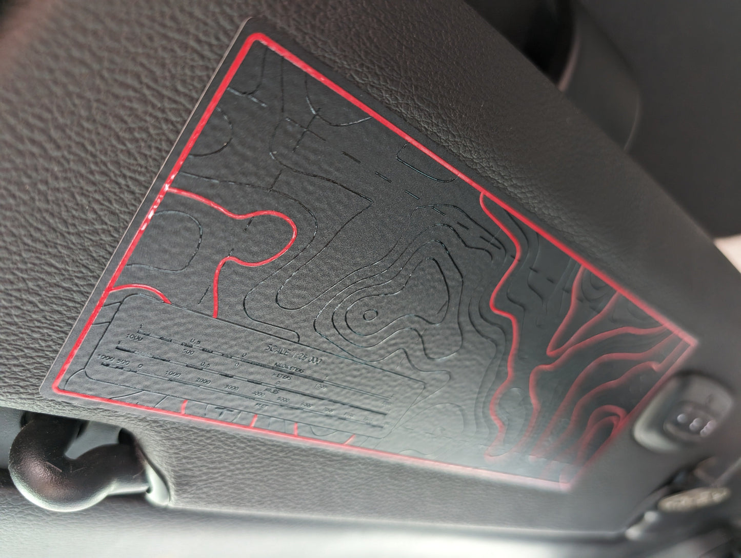 Printed Topographical Warning Label Decal Set-Pair- fits Wrangler JL & Jeep Gladiator JT 2024