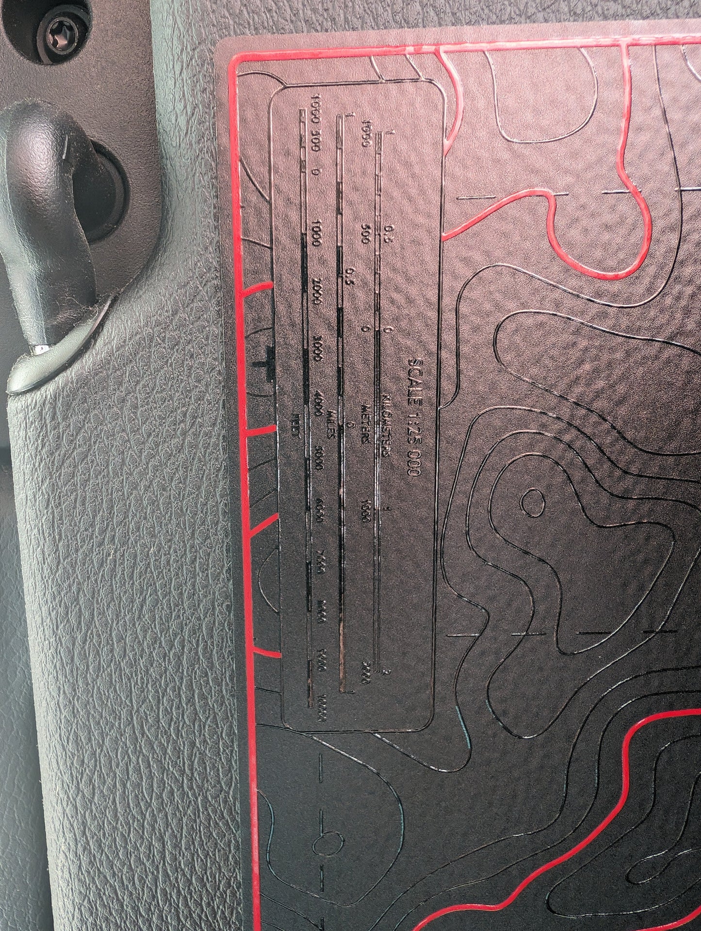 Printed Topographical Warning Label Decal Set-Pair- fits Wrangler JL & Jeep Gladiator JT 2024