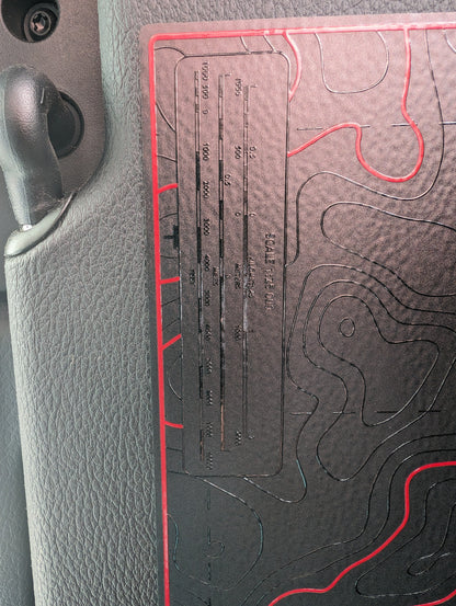 Printed Topographical Warning Label Decal Set-Pair- fits Wrangler JL & Jeep Gladiator JT 2024