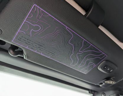 Printed Topographical Warning Label Decal Set-Pair- fits 2007-2018 Wrangler JK