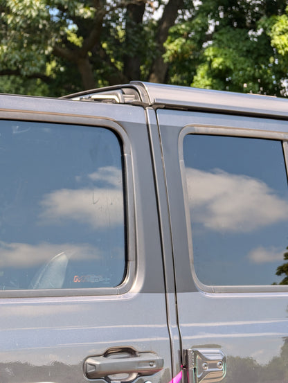 Window Blackout B-Pillar Decal Set- Fits Jeep Wrangler & Gladiator Door Window-Pair