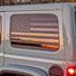 USA American Flag Rear Window Decal- Fits Jeep Wrangler JL