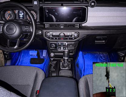 Dirt Road Cred Products LLC Front Jeep Wrangler & Gladiator High Power Floor Light Kit