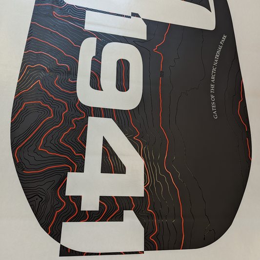 Topographic Mojave 1941 Blackout Hood Decal- Fits Jeep Wrangler 392 & Gladiator JT Hood Decal Printed Single Layer Decal