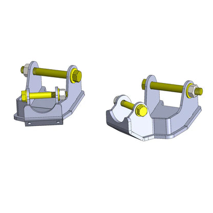 Jeep Wrangler Rear Bolt On Shock Bracket Control Arm Skids (2018+, JL)