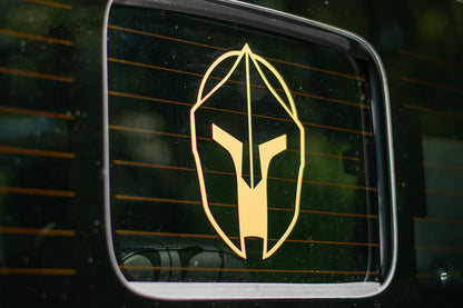 Gladiator Spartan Helmet Accent Line- Fits Jeep Wrangler & Gladiator JL & More Fender Vent 2 Layer Decal-Pair