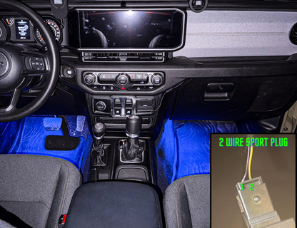Dirt Road Cred Products LLC Front Jeep Wrangler & Gladiator High Power Floor Light Kit