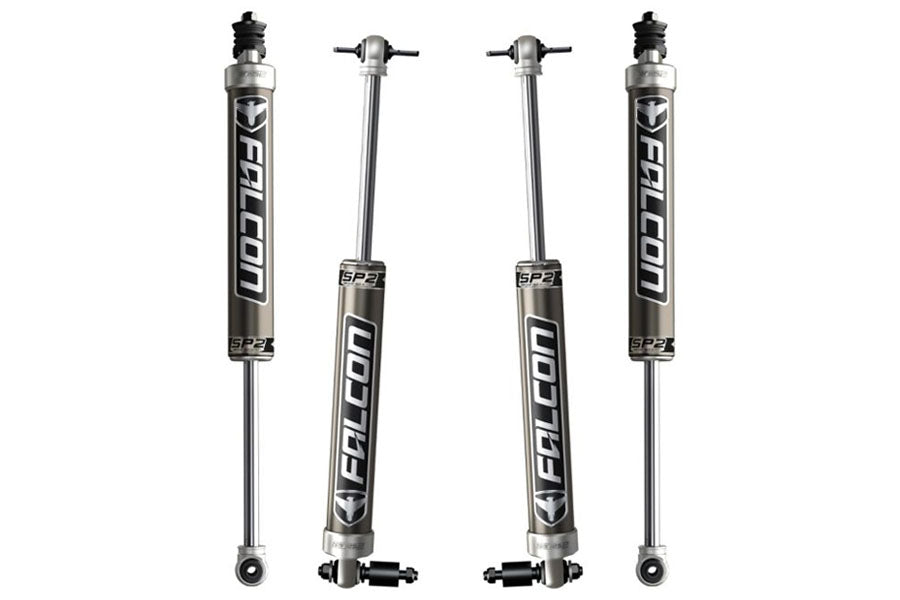 TeraFlex Falcon SP2 2.1 Monotube Shock Kit for Jeep JK 4-Door, 3–3.5-Inch Lift — Part 03-02-21-400-253