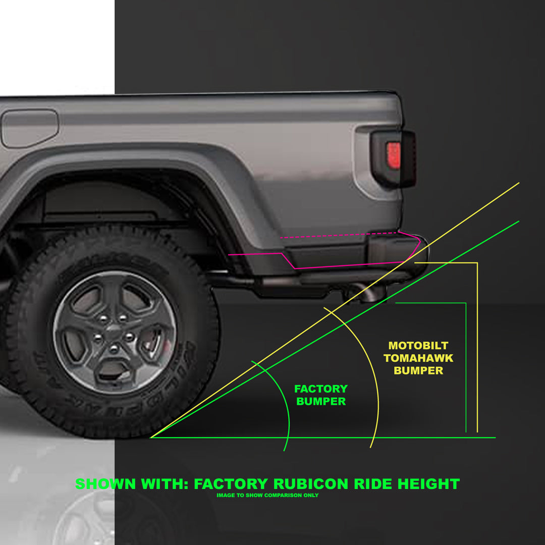 Tomahawk High Clearance Rear Bumper for Jeep JT