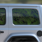 Topographical Rear Door & Window Decal- Fits Jeep Wrangler JL