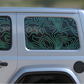 Topographical Rear Door & Window Decal- Fits Jeep Wrangler JL
