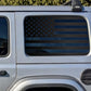 USA American Flag Rear Window Decal- Fits Jeep Wrangler JL
