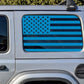 USA American Flag Rear Window Decal- Fits Jeep Wrangler JL