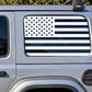 USA American Flag Rear Window Decal- Fits Jeep Wrangler JL