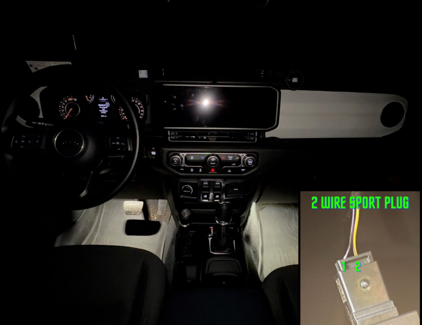 Dirt Road Cred Products LLC Front Jeep Wrangler & Gladiator High Power Floor Light Kit