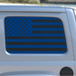 USA American Flag Rear Window Decal- Fits Jeep Wrangler JL