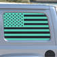 USA American Flag Rear Window Decal- Fits Jeep Wrangler JL