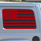 USA American Flag Rear Window Decal- Fits Jeep Wrangler JL