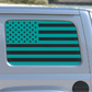 USA American Flag Rear Window Decal- Fits Jeep Wrangler JL